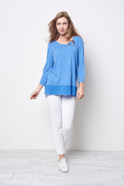 Three Quarter Length Sleeve Knit Top