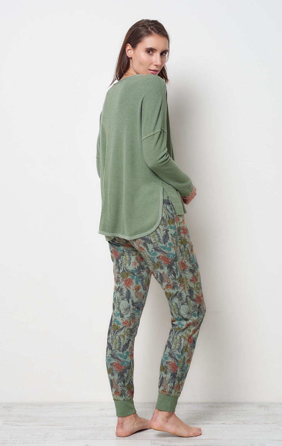 Waffle Long Sleeve Crewneck – StoneFlowers Waffle Long Sleeve Crewneck – StoneFlowers